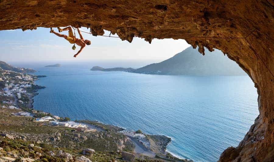 Klettern Kalymons Griechenland