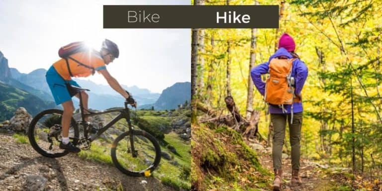 Wanderrucksack vs Fahrradrucksack | Die Unterschiede | Vor- & Nachteile 