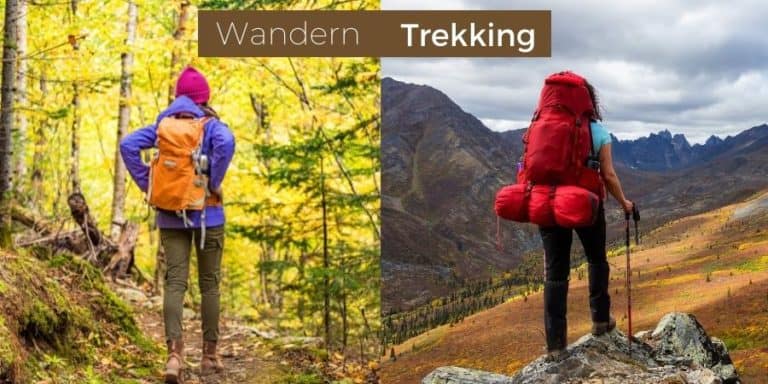 Wanderrucksack vs. Trekkingrucksack | Alle Unterschiede | Einsatzgebiete