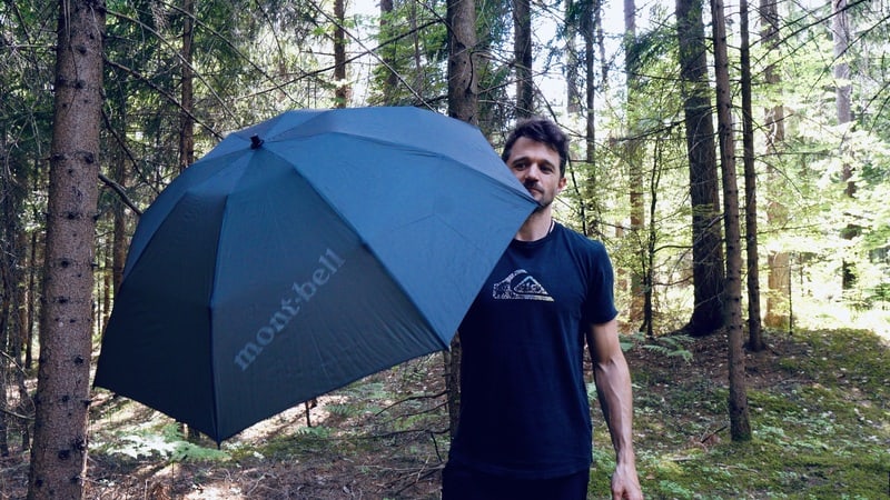Montbell Regenschirm Test
