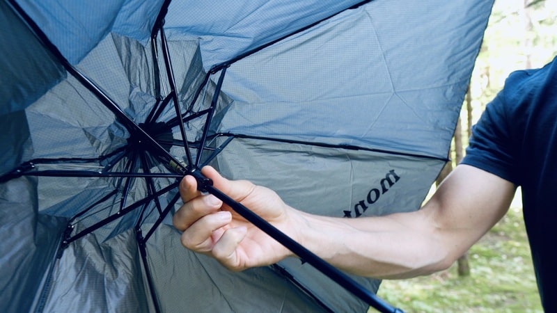 Montbell Regenschirm Test4