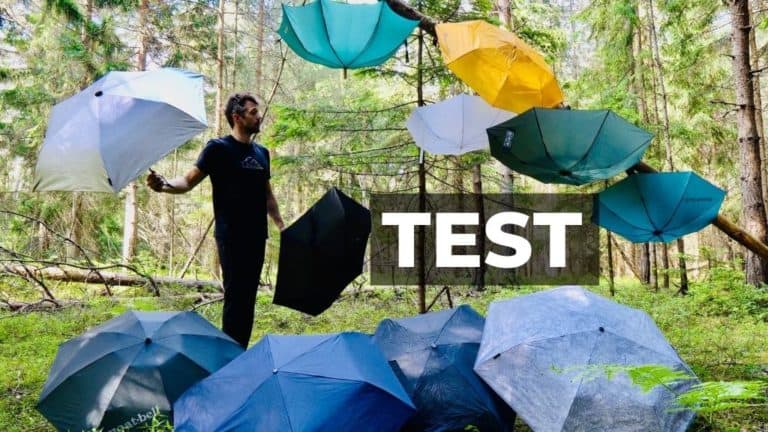 Regenschirm Test 2023 | TOP 3 – Trekkingschirme zum Wandern. 