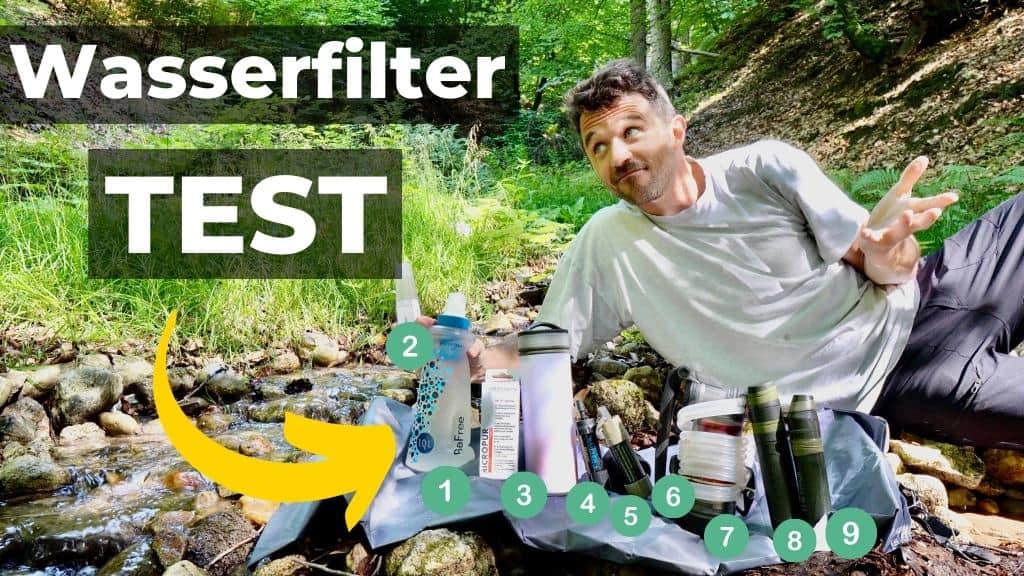 Wasserfilter Outdoor Test